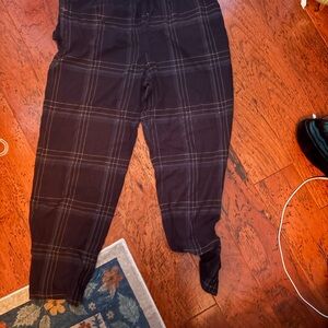 Merona Men's Dark Plaid Joggers